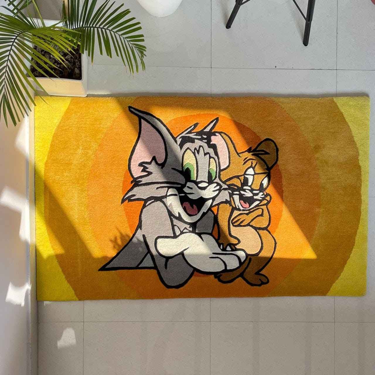 Hand-Tufted Tom & Jerry Character Area Rug | Premium New Zealand Wool Cartoon Carpet for Kids Room, Bedroom & Playroom Hand-Tufted Tom & Jerry Character Area Rug | Premium New Zealand Wool Cartoon Carpet for Kids Room, Bedroom & Playroom