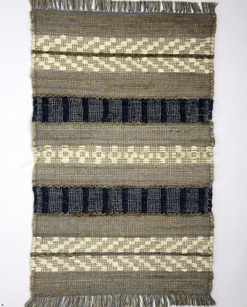 Handwoven Agra Durrie | Hemp and Cotton | GI Tagged | 2000 GSM | 3 x 5 Ft Handwoven Agra Durrie | Hemp and Cotton | GI Tagged | 2000 GSM | 3 x 5 Ft