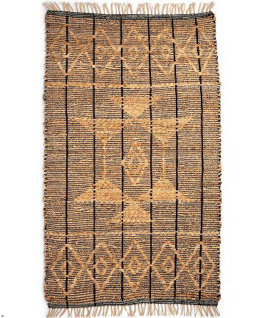 Handwoven Agra Durrie | Hemp and Cotton | GI Tagged | 2000 GSM | 3 x 5 Ft Handwoven Agra Durrie | Hemp and Cotton | GI Tagged | 2000 GSM | 3 x 5 Ft
